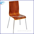 Stackable fast food restaurant dining chair